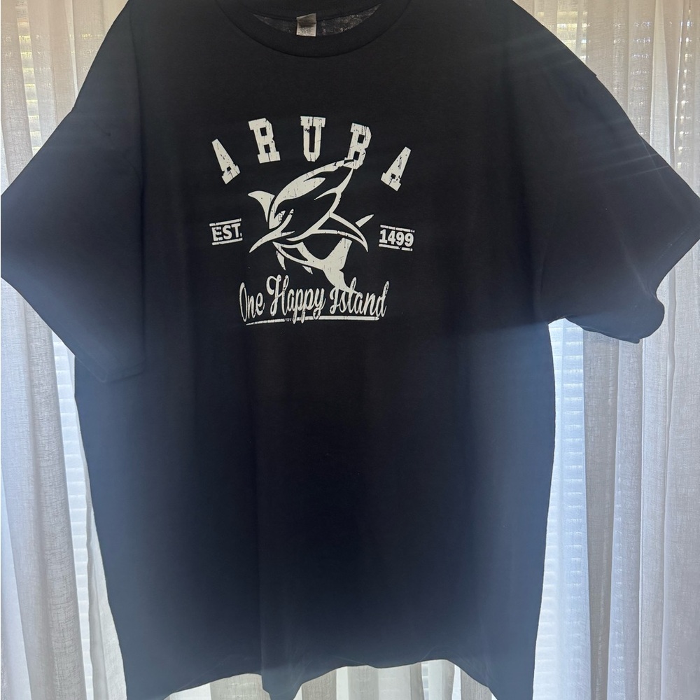 Gildan Black Aruba Graphic Tee
